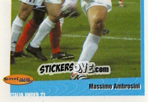 Sticker Massimo Ambrosini - SuperCalcio 2000-2001 n. 60 - Panini