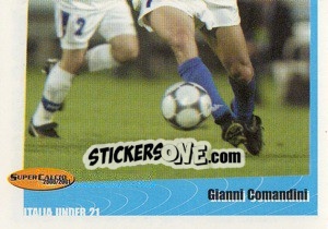 Sticker Gianni Comandini - SuperCalcio 2000-2001 n. 62 - Panini