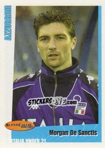 Sticker Morgan De Sanctis - SuperCalcio 2000-2001 n. 64 - Panini
