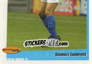 Sticker Gianluca Zambrotta - SuperCalcio 2000-2001 n. 66 - Panini