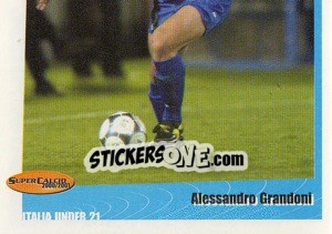 Sticker Alessandro Grandoni - SuperCalcio 2000-2001 n. 70 - Panini
