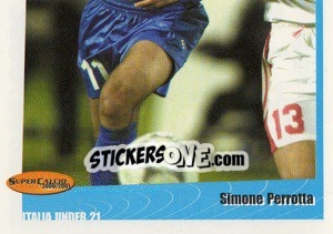 Sticker Simone Perrotta - SuperCalcio 2000-2001 n. 72 - Panini