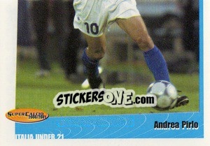 Sticker Andrea Pirlo - SuperCalcio 2000-2001 n. 74 - Panini
