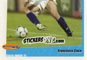 Sticker Francesco Coco - SuperCalcio 2000-2001 - Panini