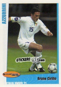 Sticker Bruno Cirillo in action - SuperCalcio 2000-2001 - Panini