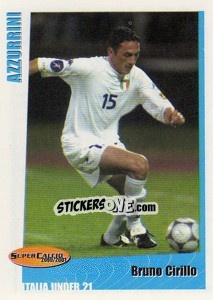 Sticker Bruno Cirillo in action - SuperCalcio 2000-2001 n. 80 - Panini