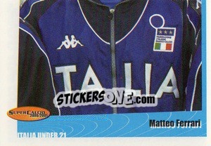 Figurina Matteo Ferrari - SuperCalcio 2000-2001 - Panini