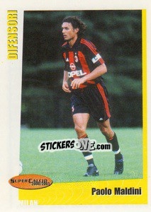 Sticker Paolo Maldini - SuperCalcio 2000-2001 n. 99 - Panini