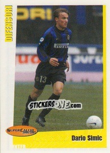 Sticker Dario Simic - SuperCalcio 2000-2001 n. 105 - Panini