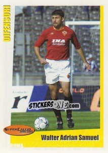 Sticker Walter Adrian Samuel - SuperCalcio 2000-2001 - Panini