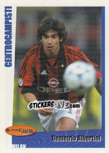 Sticker Demetrio Albertini - SuperCalcio 2000-2001 n. 135 - Panini
