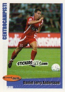 Sticker Daniel Jerry Andersson - SuperCalcio 2000-2001 - Panini