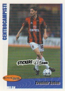 Sticker Zvonimir Boban - SuperCalcio 2000-2001 n. 142 - Panini