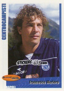 Cromo Francesco Moriero - SuperCalcio 2000-2001 - Panini