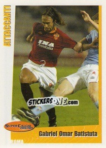 Sticker Gabriel Omar Batistuta - SuperCalcio 2000-2001 n. 176 - Panini