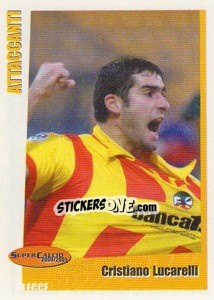 Sticker Cristiano Lucarelli - SuperCalcio 2000-2001 - Panini