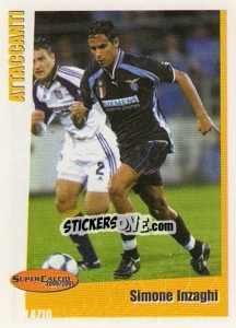 Sticker Simone Inzaghi - SuperCalcio 2000-2001 n. 179 - Panini