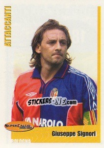 Sticker Giuseppe Signori - SuperCalcio 2000-2001 - Panini