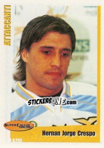 Sticker Hernan Jorge Crespo - SuperCalcio 2000-2001 n. 186 - Panini