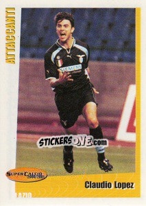 Sticker Claudio Lopez - SuperCalcio 2000-2001 n. 189 - Panini