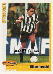 Sticker Filippo Inzaghi - SuperCalcio 2000-2001 - Panini