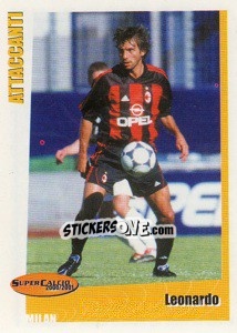 Sticker Leonardo - SuperCalcio 2000-2001 n. 195 - Panini