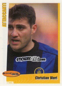Sticker Christian Vieri - SuperCalcio 2000-2001 n. 203 - Panini