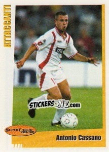 Sticker Antonio Cassano - SuperCalcio 2000-2001 n. 215 - Panini
