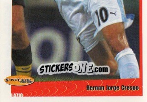 Sticker Hernan Jorge Crespo - SuperCalcio 2000-2001 n. 219 - Panini