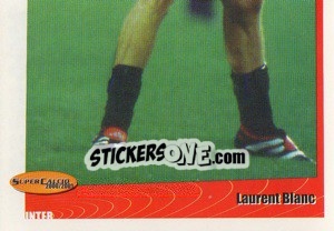 Sticker Laurent Blanc - SuperCalcio 2000-2001 n. 255 - Panini