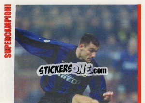 Sticker Christian Vieri - SuperCalcio 2000-2001 n. 265 - Panini