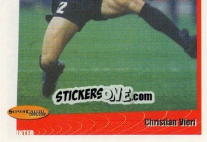 Sticker Christian Vieri - SuperCalcio 2000-2001 n. 266 - Panini