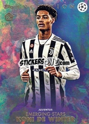 Sticker Koni De Winter - Inception UEFA Club Competitions 2021-2022
 - Topps