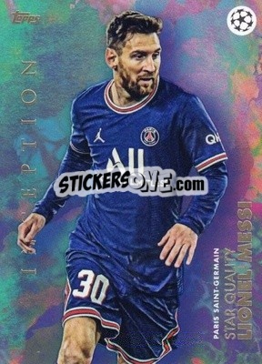 Sticker Lionel Messi - Inception UEFA Club Competitions 2021-2022
 n. 74 - Topps