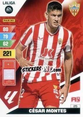 Sticker César Montes - LaLiga 2023-2024. Adrenalyn XL
 n. 25 - Panini