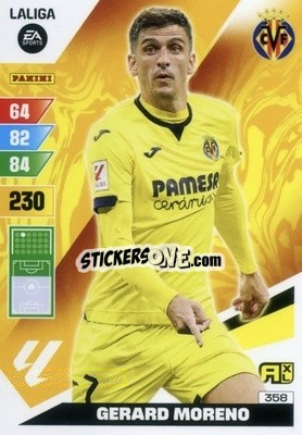 Sticker Gerard Moreno - LaLiga 2023-2024. Adrenalyn XL
 n. 358 - Panini