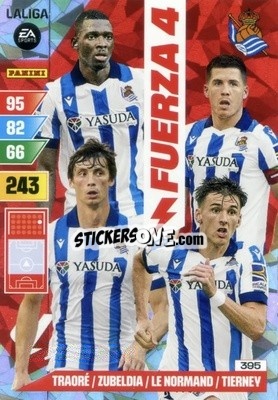 Sticker Traoré / Zubeldia / Le Normand / Tierney - LaLiga 2023-2024. Adrenalyn XL
 - Panini