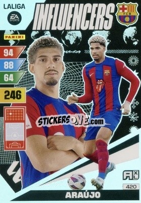 Sticker Araújo - LaLiga 2023-2024. Adrenalyn XL
 n. 420 - Panini