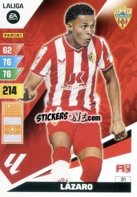 Cromo Lázaro - LaLiga 2023-2024. Adrenalyn XL
 - Panini