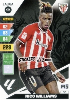 Sticker Nico Williams - LaLiga 2023-2024. Adrenalyn XL
 n. 53 - Panini