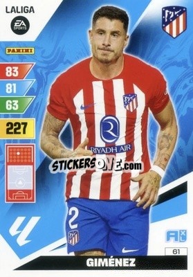 Sticker Giménez - LaLiga 2023-2024. Adrenalyn XL
 n. 61 - Panini
