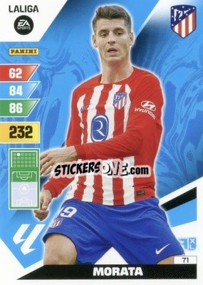 Sticker Morata - LaLiga 2023-2024. Adrenalyn XL
 n. 71 - Panini