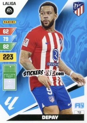 Sticker Depay - LaLiga 2023-2024. Adrenalyn XL
 n. 72 - Panini
