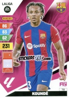 Sticker Koundé - LaLiga 2023-2024. Adrenalyn XL
 n. 78 - Panini