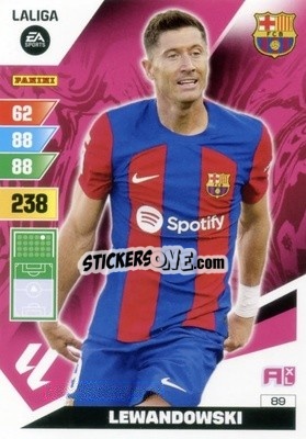 Figurina Lewandowski - LaLiga 2023-2024. Adrenalyn XL
 - Panini