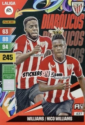 Sticker Williams / Nico Williams - LaLiga 2023-2024. Adrenalyn XL
 n. 437 - Panini