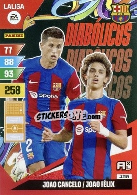 Sticker João Cancelo / João Félix - LaLiga 2023-2024. Adrenalyn XL
 n. 439 - Panini