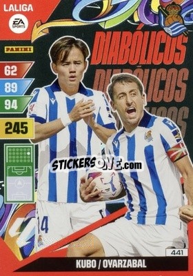 Sticker Kubo / Oyarzabal - LaLiga 2023-2024. Adrenalyn XL
 - Panini