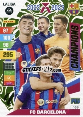Sticker Xavi / Gavi / ter Stegen / Pedri / Lewandowski - LaLiga 2023-2024. Adrenalyn XL
 n. 463 - Panini