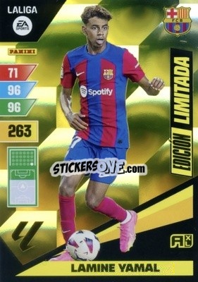 Sticker Lamine Yamal - LaLiga 2023-2024. Adrenalyn XL
 n. LEFS-LY - Panini